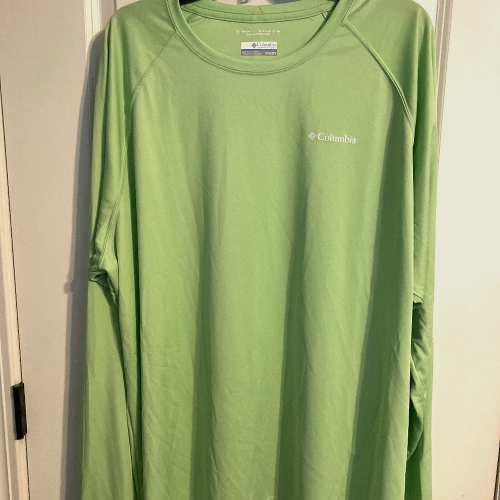 Columbia L/S PFG Omni-Shade Rashguard NWT- Green